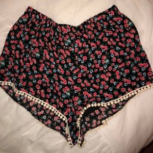 floral shorts